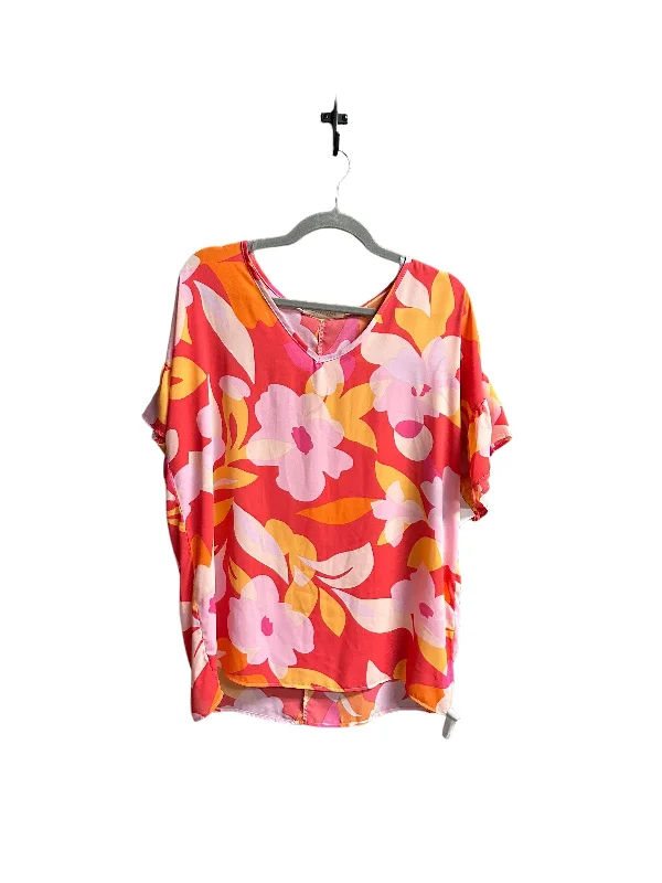 Multi-colored Top Short Sleeve Haptics, Size S