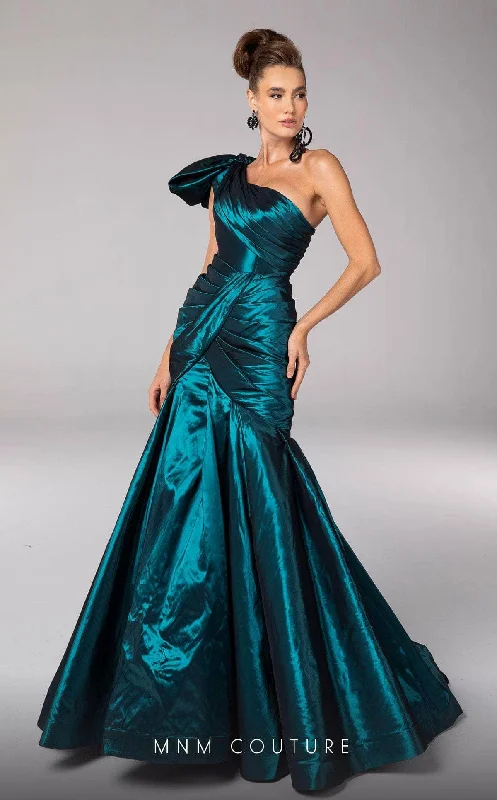 MNM Couture F02833 - Sleek One Shoulder Evening Gown