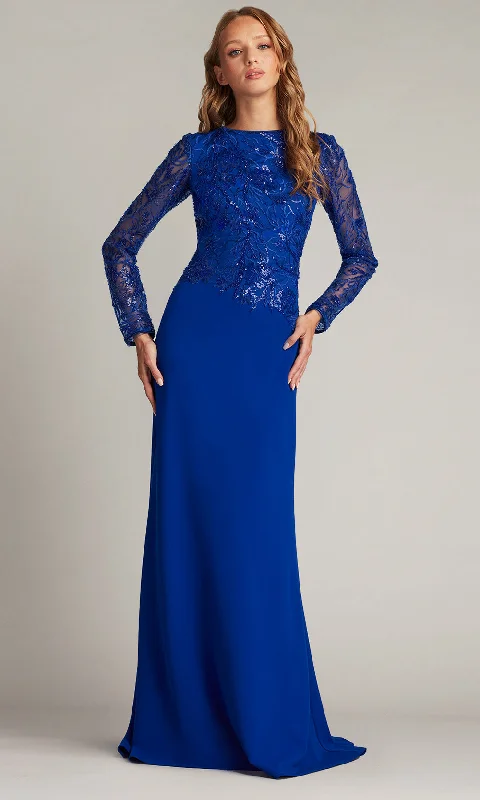 Tadashi Shoji CDN16206LXY - Embroidered Sleeve Evening Gown