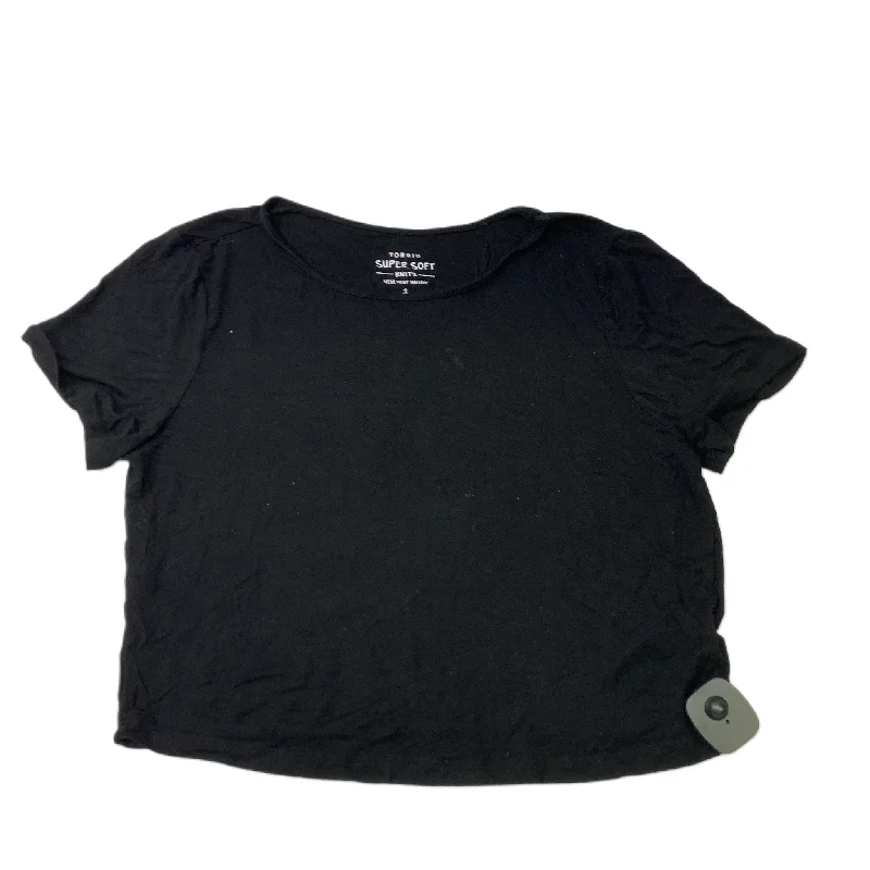 Black  Top Short Sleeve Basic By Torrid  Size: 1x