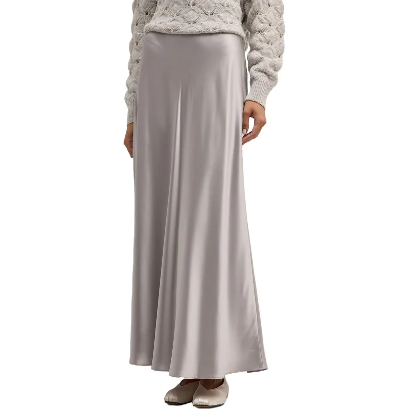 Bias Womens A-Line Long Maxi Skirt