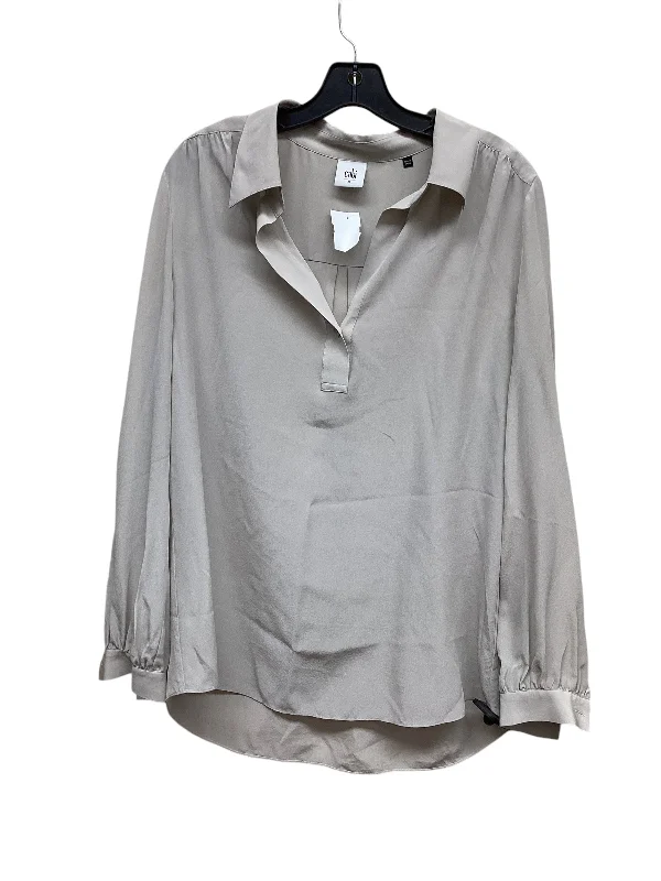 Top Long Sleeve By Cabi In Beige, Size: M