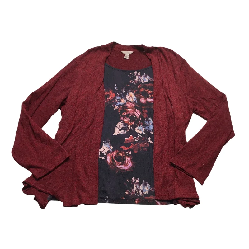 Top Long Sleeve By White Stag In Red, Size: 3x