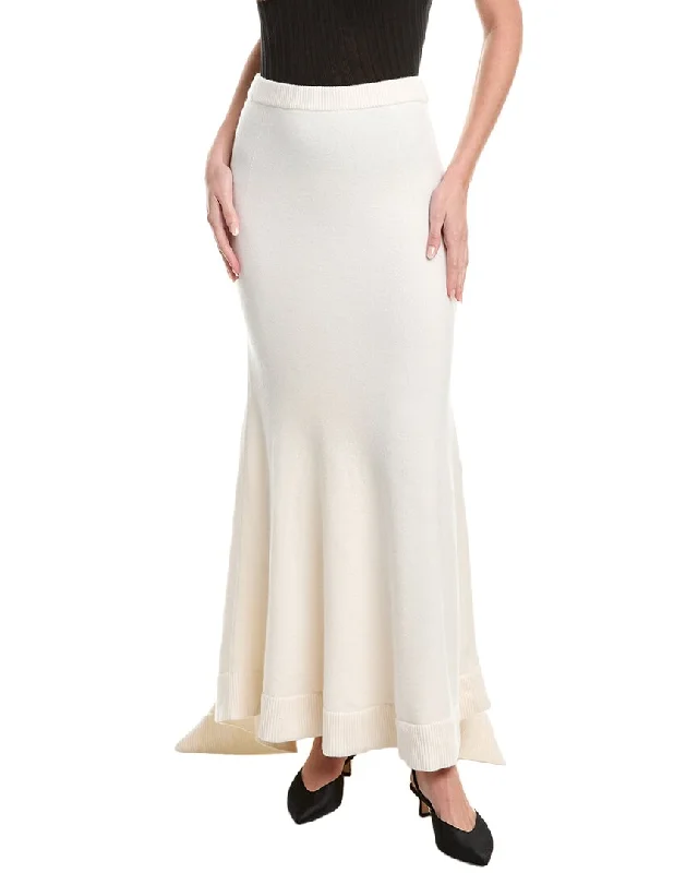 Michael Kors Collection Cashmere-Blend Fishtail Maxi Skirt