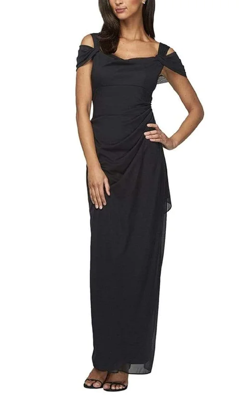 Alex Evenings - 232156 Ruched Square Neck Evening Dress