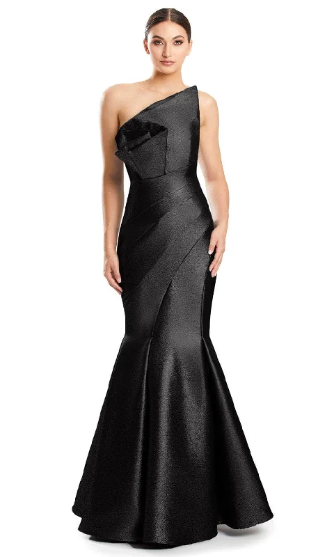 Alexander by Daymor 1879F23 - Pleated Detail Mermaid Evening Dress