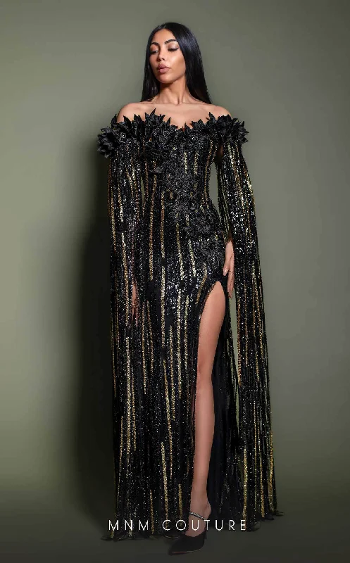 MNM Couture K4191 - Linear Beaded Evening Gown