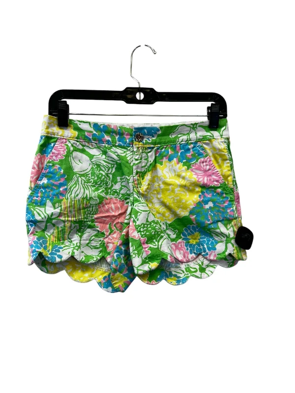 Shorts By Lilly Pulitzer In Green & Pink, Size: Xxs