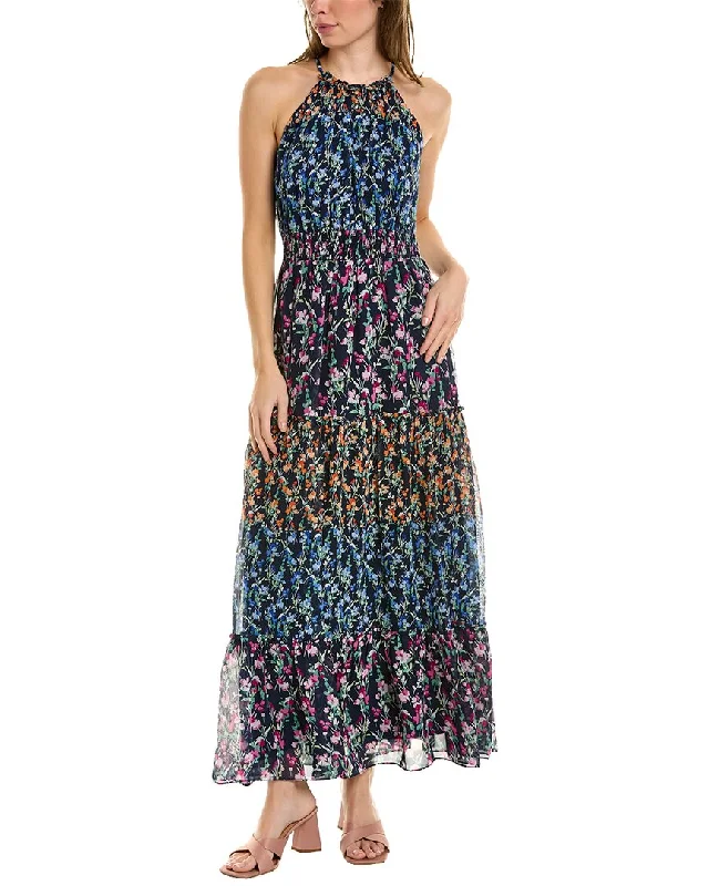 Maison Tara Chiffon Maxi Dress