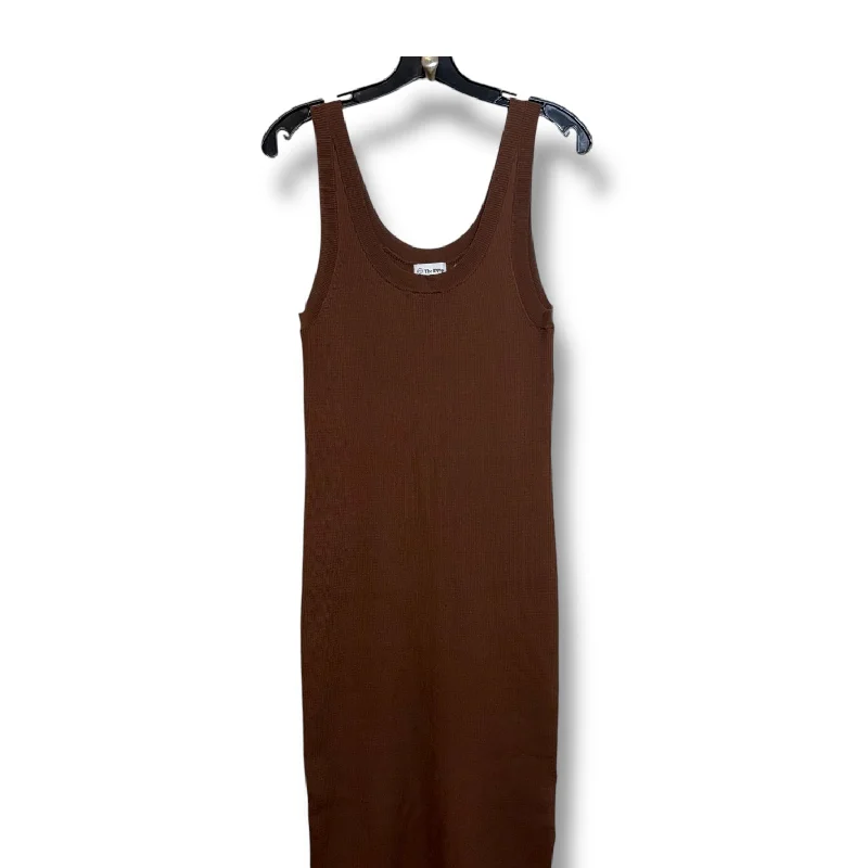 Dress Casual Maxi By Clothes Mentor In Brown, Size: M