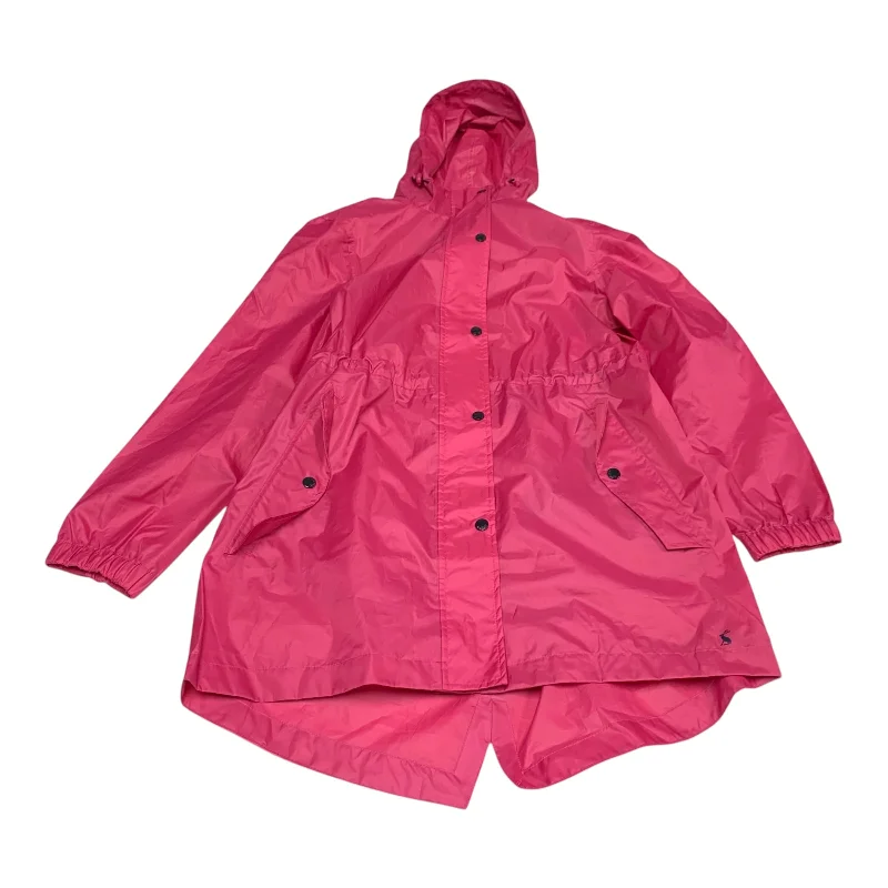 Coat Raincoat By Joules In Pink, Size: M