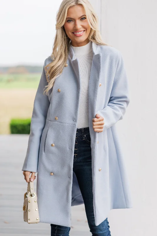 City Streets Light Blue Coat