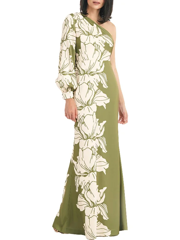 Kali Womens Floral Maxi Evening Dress