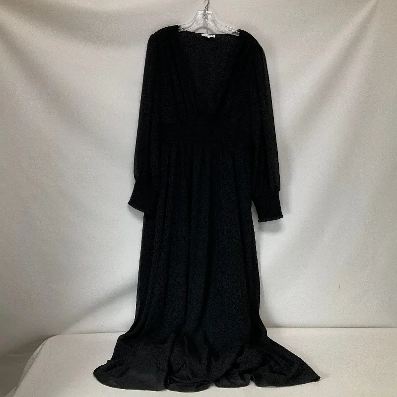 Dress Casual Maxi By Cmc In Black, Size: 1x