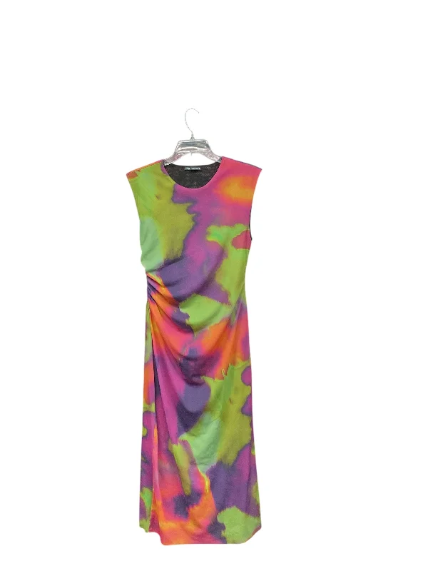 Dress Casual Maxi By Zara In Multi-colored, Size: L