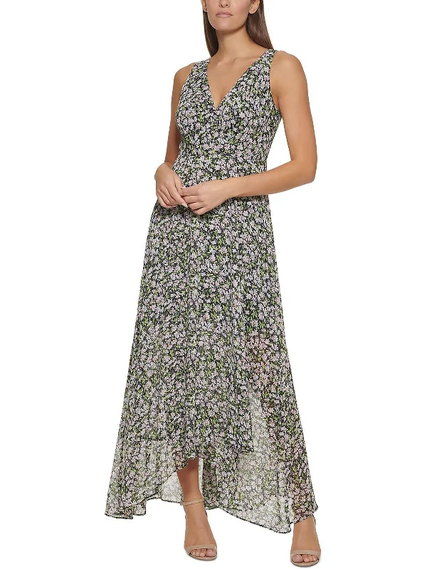 Womens Surplice Maxi Maxi Dress