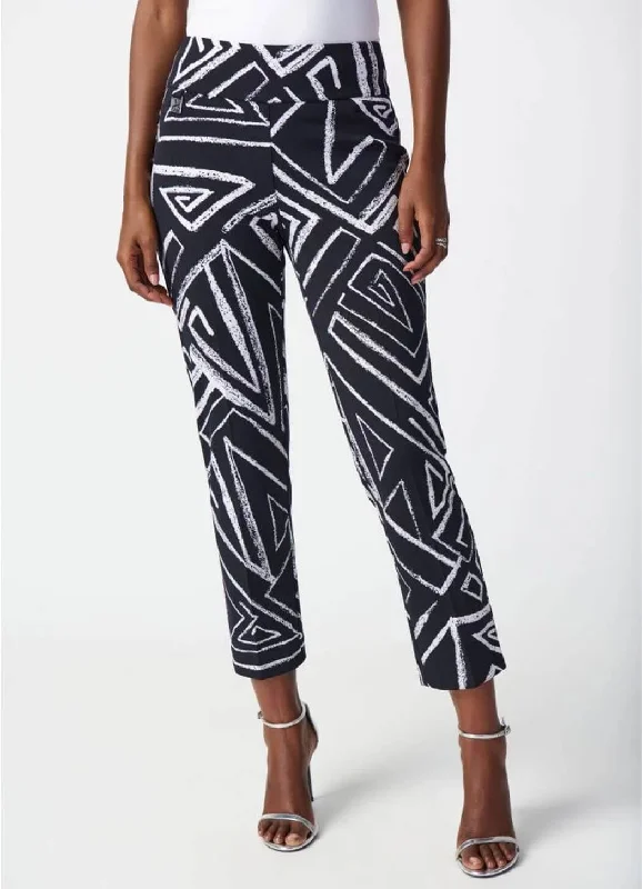 Joseph Ribkoff Abstract Pull-On Pant