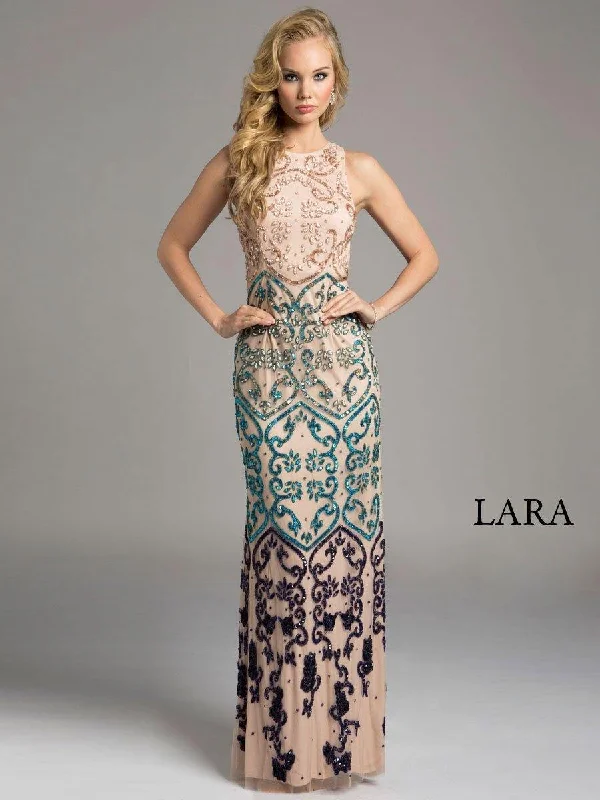 Lara Dresses Long Sleeveless Prom Dress 42632