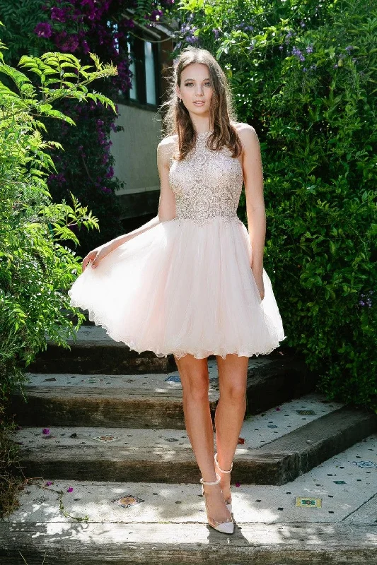 Prom Short Dress Sleeveless Homecoming