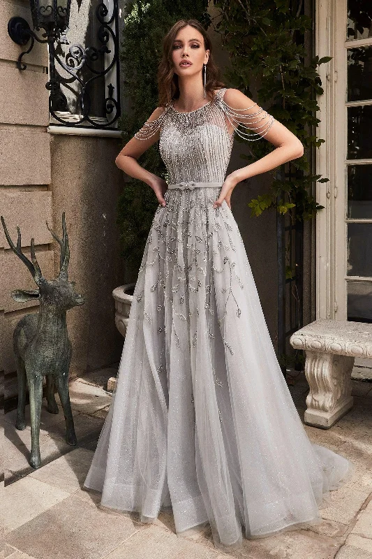 Cinderella Divine B710 A-Line Long Prom Dress