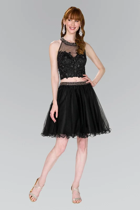 Sexy Two Piece Prom Short Dress Homecoming