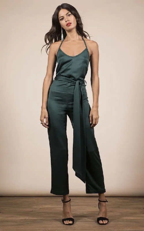 Lexi Jumpsuit In Pine Green