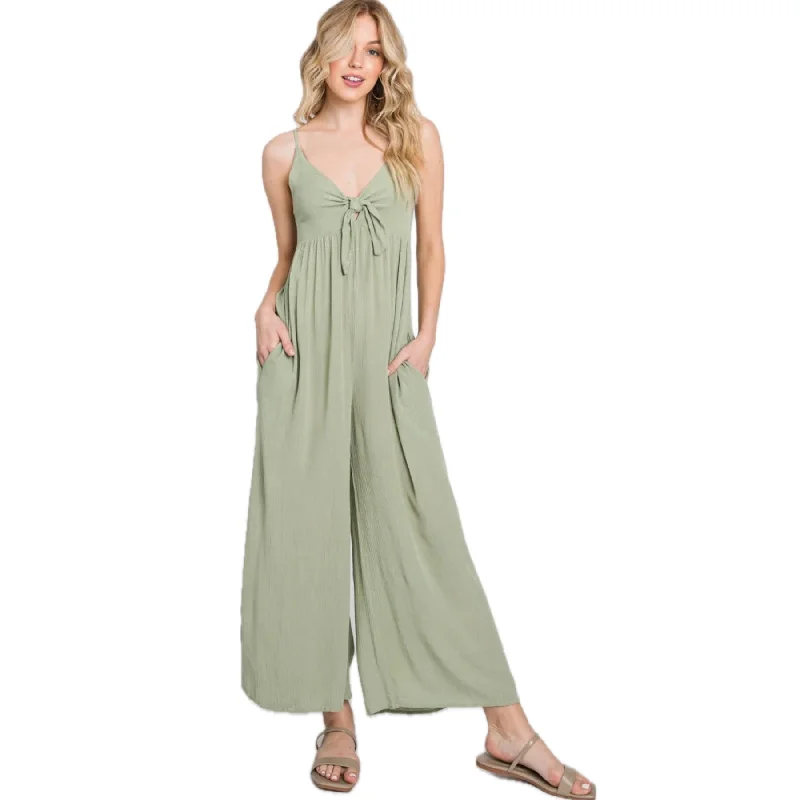 Sweet Fling Wide Leg Sage Jumpsuit