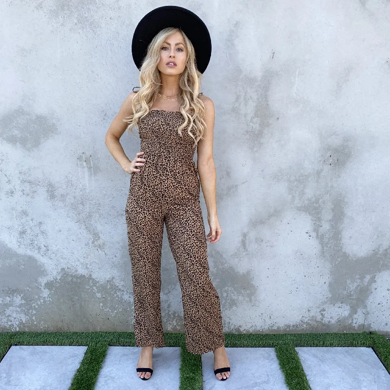 Wild Side Leopard Print Jumpsuit