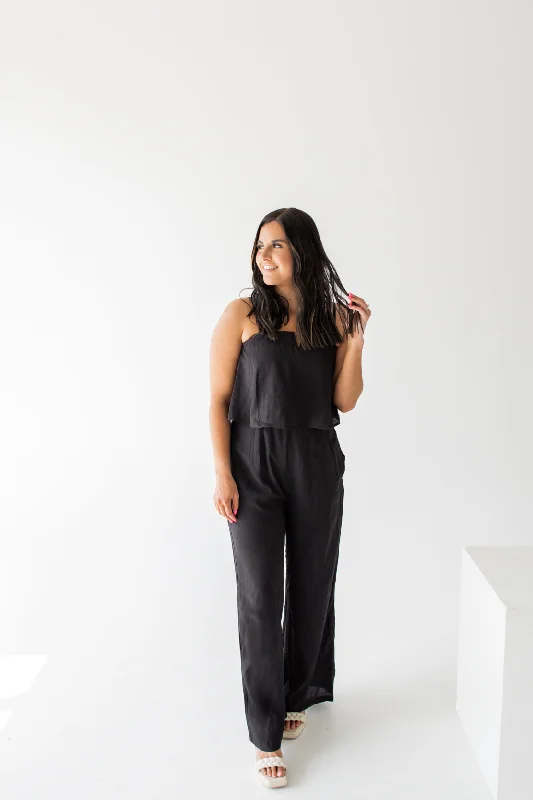 Kyla Tank Jumpsuit | Black